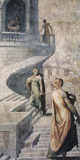 SALVIATI, Cecchino del Bathsheba Goes to King David oil painting picture
